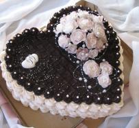 Snehové torty - nepoťahované, svadobné